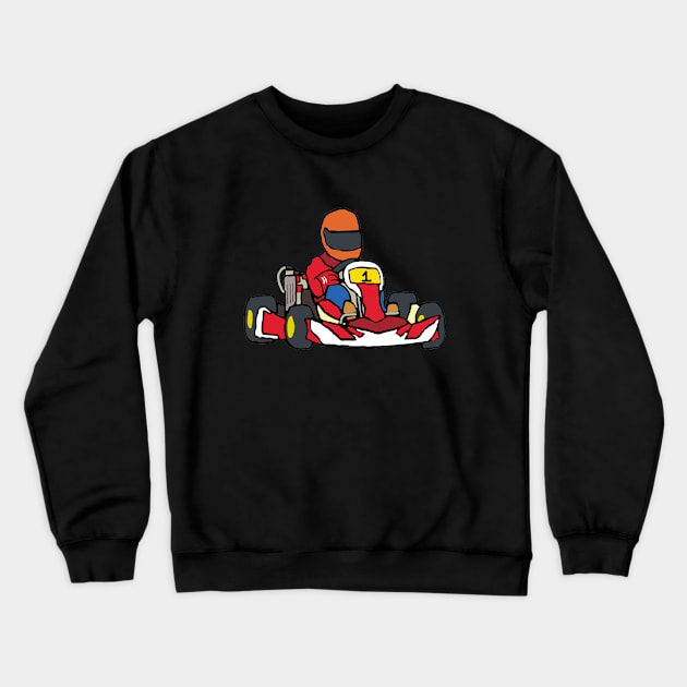 Karting Crewneck Sweatshirt by Mark Ewbie